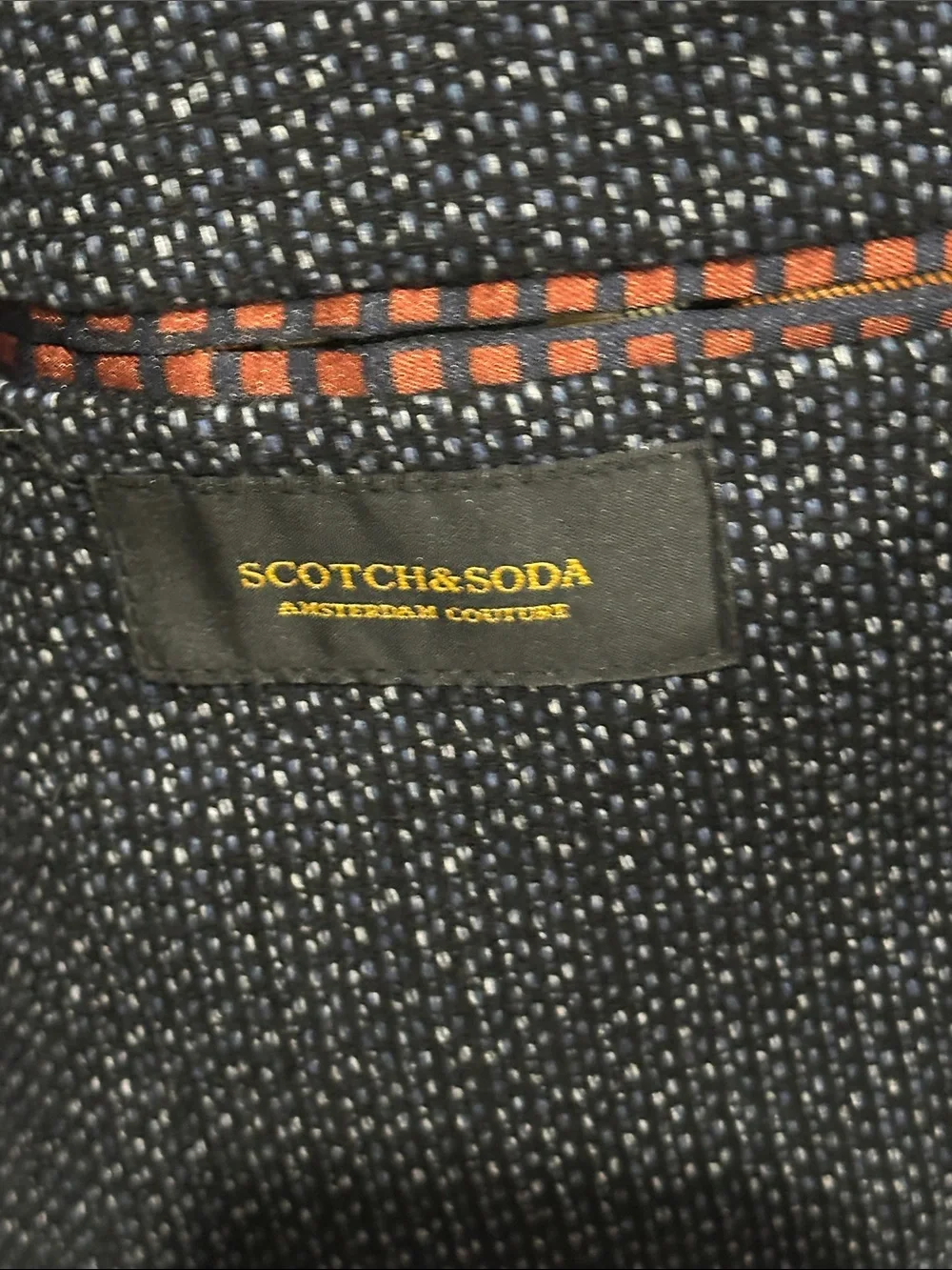 Scotch & Soda Navy Textured Sport Coat